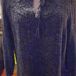 INC 100% cotton knitted blousr